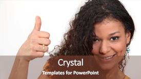  Presentation with verbal - Amazing slide deck having non verbal communication - woman with curly hair giving backdrop and a tawny brown colored foreground