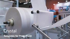  Presentation with woven - Theme having non-woven-material-on-automatic background and a gray colored foreground