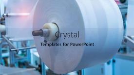  Presentation with woven - Slide deck featuring non-woven-material-on-automatic background and a teal colored foreground