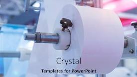  Presentation with woven - Colorful slide deck enhanced with non-woven-material-on-automatic backdrop and a light blue colored foreground