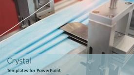  Presentation with covid coronavirus - Beautiful PPT theme featuring non-woven-material-on-automatic backdrop and a light blue colored foreground