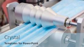  Presentation with covid coronavirus - Cool new PPT theme with non-woven-material-on-automatic backdrop and a light blue colored foreground