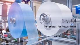  Presentation with woven - Beautiful slides featuring non-woven-material-on-automatic backdrop and a light blue colored foreground