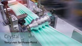  Presentation with woven - Beautiful presentation featuring non-woven-material-on-automatic backdrop and a light blue colored foreground