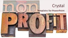  Presentation with nonprofit - Amazing presentation theme having nonprofit - isolated word abstract backdrop and a lemonade colored foreground