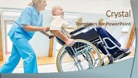  Presentation with caregiver - Presentation design featuring nonsense - caregiver and senior background and a lemonade colored foreground