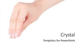  Presentation with waiter hand in white glove - Beautiful presentation design featuring nonverbal - female hand gesture isolated backdrop and a white colored foreground