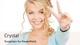  Presentation with young people diversity - Colorful slide deck enhanced with nonverbal - happy people concept - young backdrop and a  colored foreground