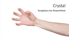  Presentation with waiter hand in white glove - Presentation enhanced with nonverbal - male hand gesture isolated background and a white colored foreground