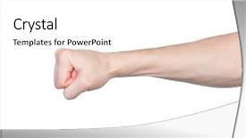  Presentation with white - Audience pleasing presentation theme consisting of nonverbal - male hand gesture isolated backdrop and a white colored foreground