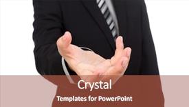  Presentation with man heart attact hand hold - Audience pleasing PPT theme consisting of nonverbal - open hand of business man backdrop and a red colored foreground