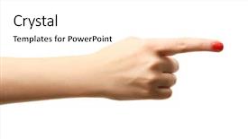  Presentation with oil rig in white and black - PPT theme with nonverbal - woman hand making sign isolated background and a white colored foreground