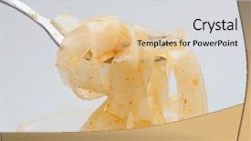  Presentation with korean food instant noodle - Amazing PPT layouts having noodle salad with carrot slide backdrop and a light gray colored foreground