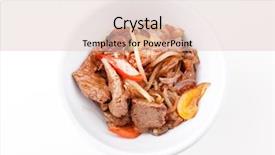  Presentation with noodle - PPT layouts with noodle with beef background and a lemonade colored foreground