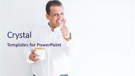  Presentation with eating - Beautiful PPT theme featuring noodles from take away carton backdrop and a sky blue colored foreground