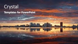  Presentation with virginia - Presentation theme with norfolk-virginia-usa-downtown-city background and a wine colored foreground