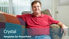  Presentation with relaxing - PPT layouts consisting of normal - mid adult caucasian man relaxing background and a ocean colored foreground