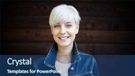  Presentation with mindfulness smile - PPT theme consisting of normal - smile background and a ocean colored foreground