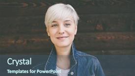  Presentation with normal - Audience pleasing presentation consisting of normal - smiling happy real blond young backdrop and a ocean colored foreground