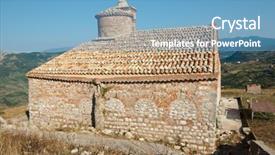  Presentation with holy - Beautiful PPT theme featuring normans - arab-norman sanctuary of the holy backdrop and a  colored foreground