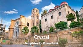  Presentation with church - Amazing presentation having normans - church of san cataldo backdrop and a coral colored foreground