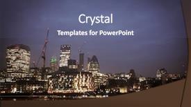  Presentation with civics the city civic - Presentation design consisting of normans - city of london one background and a ocean colored foreground