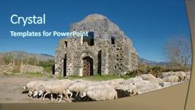  Presentation with cuba - Cool new slide deck with normans - flock of sheep backdrop and a ocean colored foreground