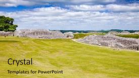  Presentation with old england - Cool new presentation with normans - ruined old sarum the site backdrop and a yellow colored foreground