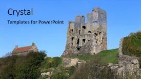  Presentation with north star kentucky - PPT theme consisting of normans - scarborough castle keep north yorkshire background and a  colored foreground
