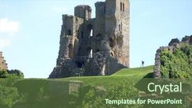  Presentation with view of kerak castle crusader - Amazing presentation design having normans - view of scarborough's norman castle backdrop and a tawny brown colored foreground
