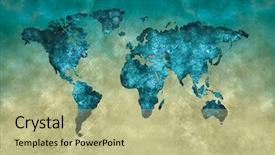  Presentation with invertebrates clip art - Slides featuring north america - art map background and a mint green colored foreground