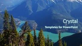 Presentation with north america - Presentation theme having north america - diablo lake washington background and a ocean colored foreground