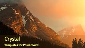  Presentation with arches national park - PPT theme featuring north america - glacier national park landscapes background and a  colored foreground