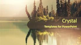  Presentation with tundra - Slide deck featuring north america - serenity lake in tundra background and a tawny brown colored foreground