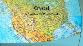  Presentation with north america - Amazing presentation theme having north america - world in which we lived backdrop and a yellow colored foreground