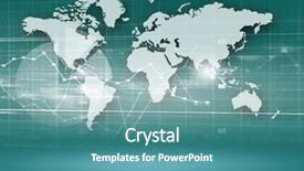  Presentation with north america - Colorful PPT theme enhanced with north america - world map with continents bright backdrop and a teal colored foreground