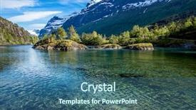  Presentation with beautiful nature in twilight - Beautiful PPT layouts featuring north europe - beautiful nature norway natural landscape backdrop and a ocean colored foreground