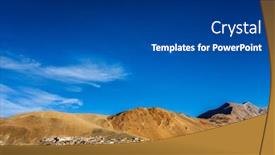  Presentation with ladakh - PPT theme having north-indian-traditional-korzok-village background and a dark gray colored foreground