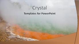  Presentation with new zealand - Beautiful presentation theme featuring north-island-of-new-zealand backdrop and a light gray colored foreground