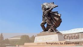  Presentation with liberation - Slides having north-korea-pyongyang-september-20 background and a soft green colored foreground