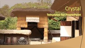  Presentation with north korea - PPT theme with north-korea-pyongyang-september-26 background and a tawny brown colored foreground