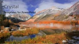  Presentation with california - Beautiful PPT theme featuring north lake landscape in california eastern sierra mountains backdrop and a light blue colored foreground