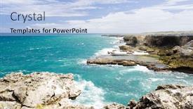  Presentation with caribbean - Beautiful slide set featuring north point in barbados caribbean backdrop and a light blue colored foreground