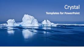  Presentation with antarctic - Beautiful slides featuring north pole - antarctic glacier in the snow backdrop and a teal colored foreground