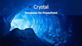  Presentation with ice blue - Presentation with north pole - blue ice cave covered background and a ocean colored foreground