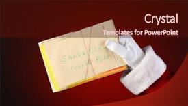  Presentation with bunch - Presentation design with north pole - closeup of santa claus holding background and a wine colored foreground