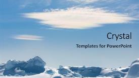  Presentation with north pole - Cool new presentation design with north pole - floe against blue sky backdrop and a light blue colored foreground
