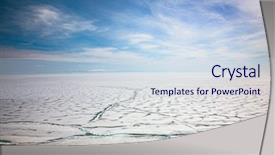  Presentation with frozen - Audience pleasing presentation consisting of north pole - frozen baikal lake in winter backdrop and a sky blue colored foreground