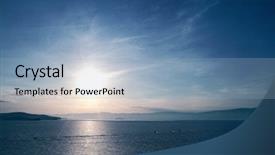  Presentation with murder winter - Colorful PPT layouts enhanced with north pole - lake of baikal in winter backdrop and a light blue colored foreground