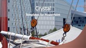  Presentation with ship - Slide set featuring north sails - sailing ship at the oslo background and a seafoam green colored foreground